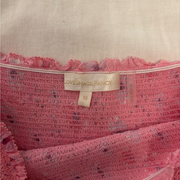 LoveShackFancy Yorkie Skirt in Coral Blaze (XS) - Picture 4 of 4